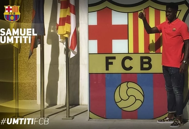 FC Barcelone : Umtiti présenté à la presse