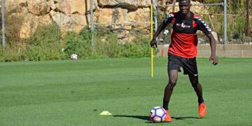 Mohamed Djetei: première séance d’entraînement en Espagne