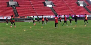 CMR – GAM: Premier entraînement des Gambiens