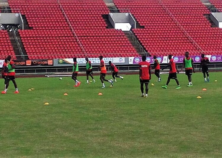 CMR – GAM: Premier entraînement des Gambiens