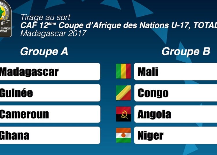 Madagascar 2017 : les U17 avec Madagascar, la Guinée et le Ghana