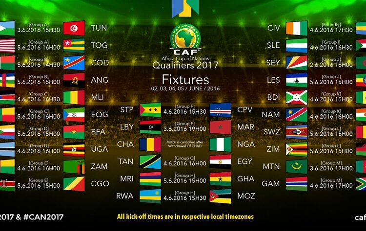 CAN 2017 : le calendrier complet des matchs