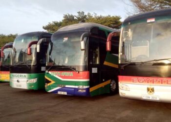 CAN 2016 : ce qu&rsquo;il faut savoir sur les dix bus stationnés à la CUY