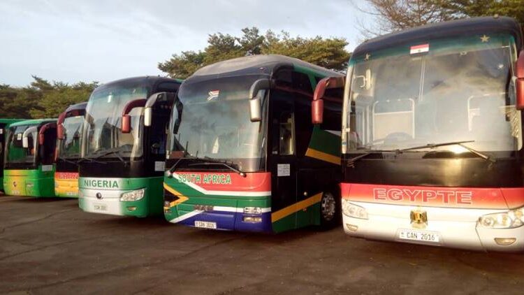 CAN 2016 : ce qu’il faut savoir sur les dix bus stationnés à la CUY