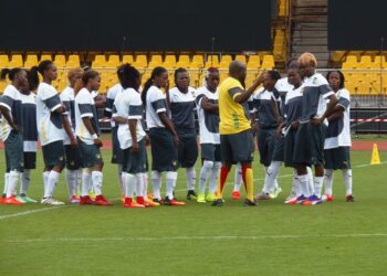 CAN 2016 : la séance d&rsquo;entraînement des Lionnes en images