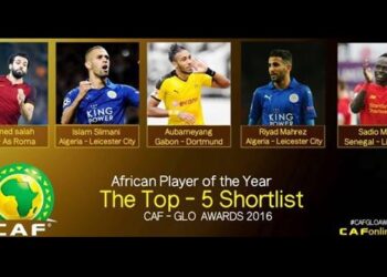 Les 5 joueurs retenus pour les Glo-CAf Awards