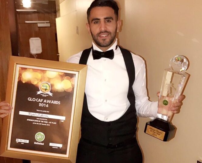 Riyad Mahrez a été élu Meilleur joueur africain 2016