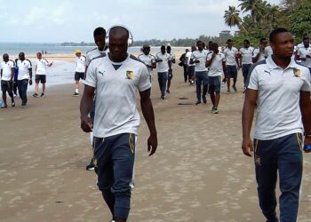 CAN 2017 : les Lions Indomptables à la plage (images)