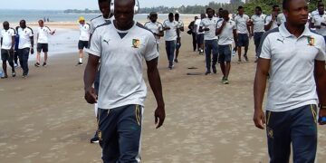 CAN 2017 : les Lions Indomptables à la plage (images)