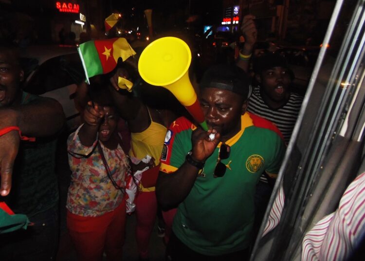 Libreville : liesse populaire à l’arrivée des Lions Indomptables