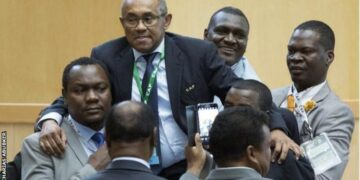 CAF: Les célébrations après la victoire de Ahmad Ahmad