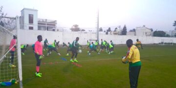 Monastir : première séance d’entraînement des Lions
