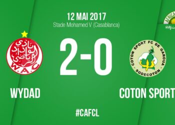 Champions League : Coton Sport: Lourde défaite contre Wydad Athletic (2-0)