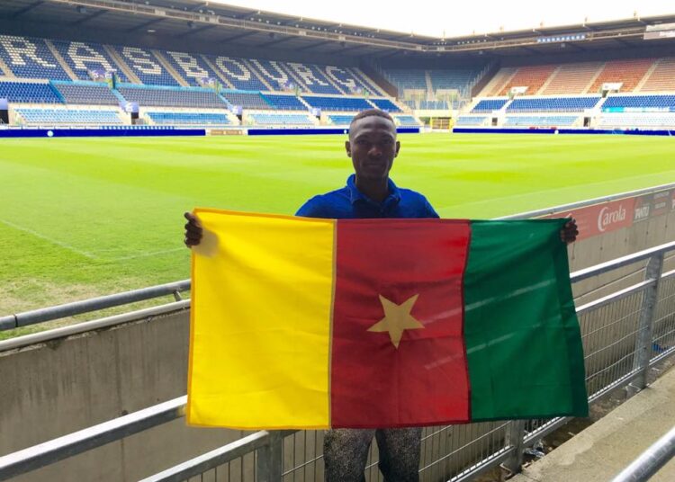 Duplex Tchamba champion avec Strasbourg