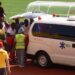 CAM – MAR : Oyongo quitte le stade à bord de l’ambulance
