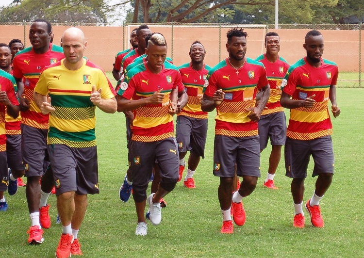 CAM – ALG : les Lions s’entrainent sans Yaya Banana (images)