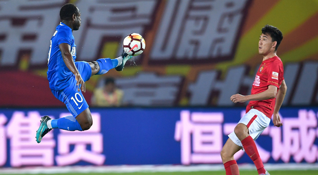 Chine: Guangzhou Evergrande trop fort pour Bassogog et Henan Jianye