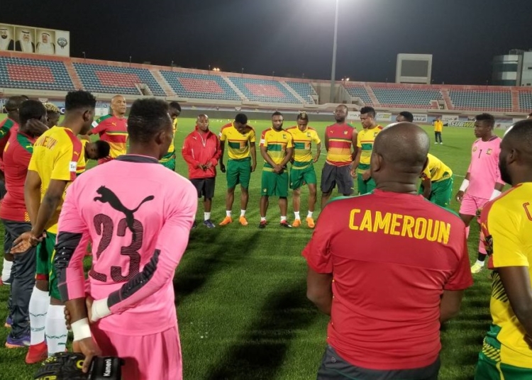 Lions Indomptables: première séance d’entraînement sur la pelouse à Koweït City