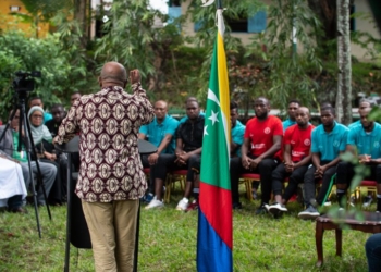 Comores – Cameroun : Le président des Comores reçoit les joueurs