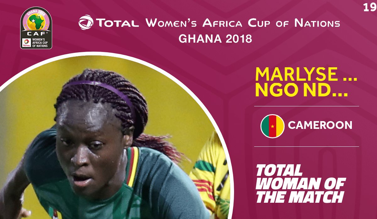 CAN 2018 F : Marlyse Bernadette Ngo, la meilleure du match