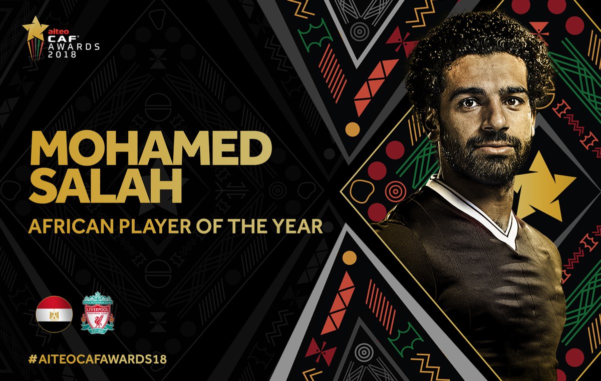 CAF Awards : Mohamed Salah, joueur africain 2018
