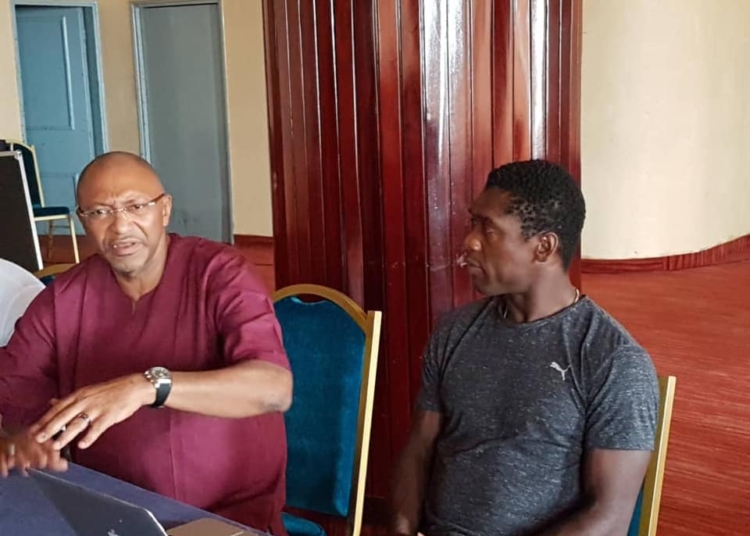 Seidou Mbombo Njoya est allé à la rencontre du staff des lions Indomptables