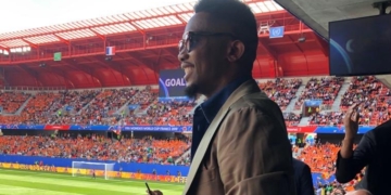 France 2019 : Samuel Eto&rsquo;o était au Stade du Hainaut pour encourager les Lionnes