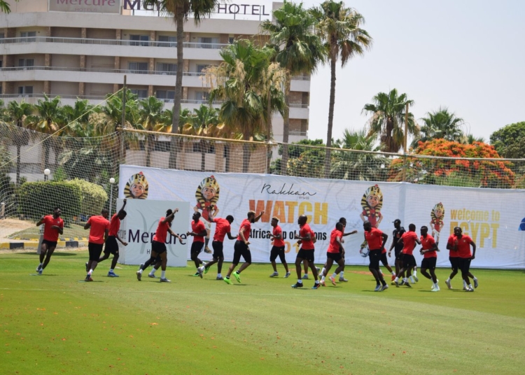 CAN 2019 : premier entraînement des Lions Indomptables