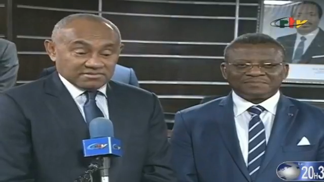 CAN 2021 : Ahmad Ahmad a été reçu par le Premier Ministre John Ngute