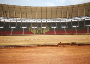 Stade Paul Biya : les travaux se poursuivent malgré le confinement
