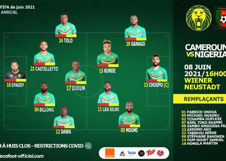 Cameroun – Nigeria : le XI avec Choupo, sans Ondoa, ni Toko