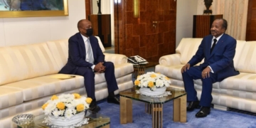 CAN 2021 : Paul Biya a bien reçu le Président de la CAF qu’accompagnait Samuel Eto’o