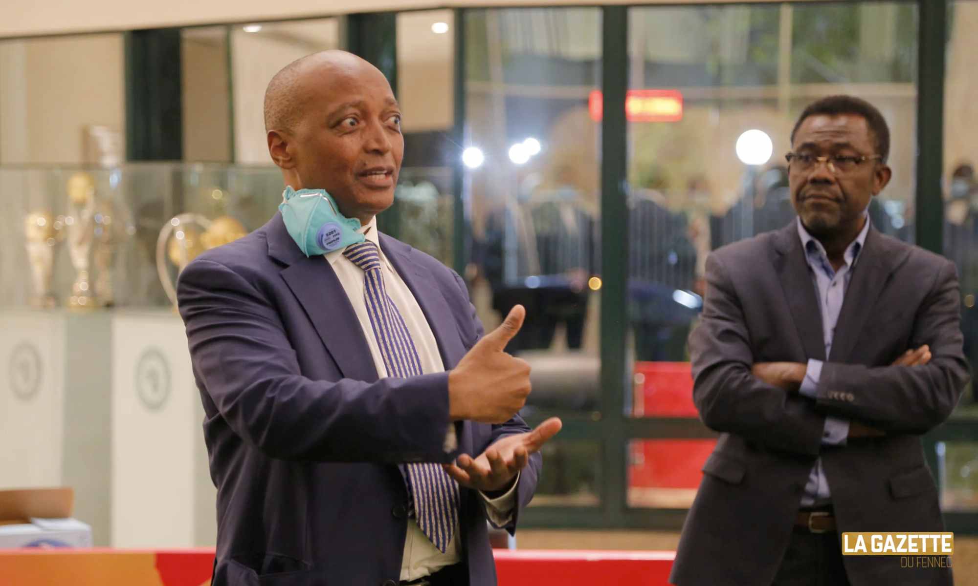 CAN 2021 : le président de la CAF est au Cameroun