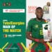 Toko Ekambi, joueur du match Cameroun – Éthiopie