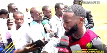 Georges Kevin Nkoudou a participé à son premier entraînement avec les Lions