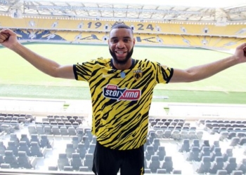 Grèce : Harold Moukoudi marque pour sa première&nbsp;