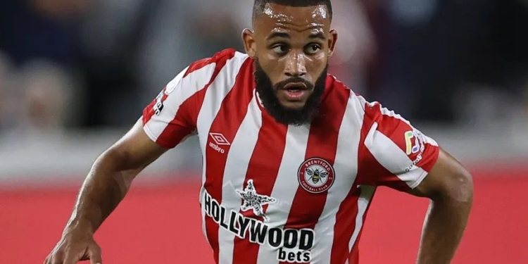 Brentford - Brighton: le talentueux Bryan Mbeumo en action