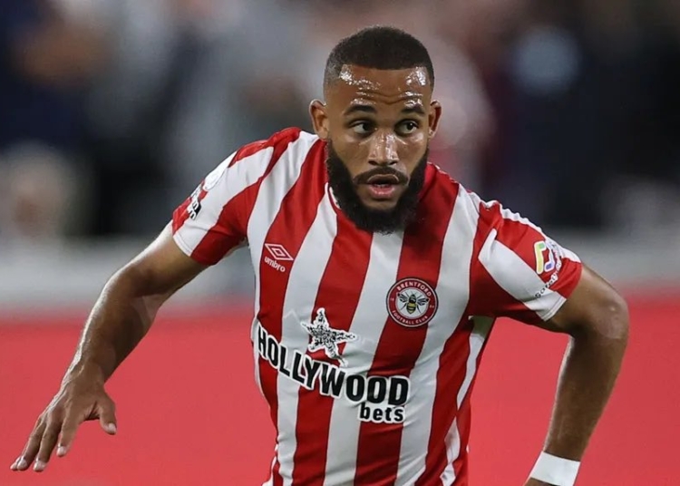 Brentford - Brighton: le talentueux Bryan Mbeumo en action