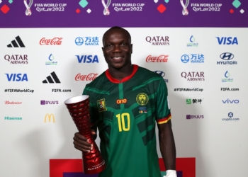 Cameroun – Serbie&nbsp;: Vincent Aboubakar élu «&nbsp;Homme du match&nbsp;»