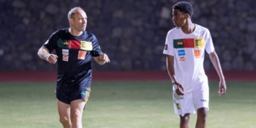 Arrêt sur image : le fils de Rigobert Song s’entraîne avec les Lions Indomptables