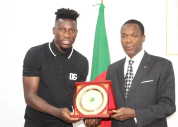 André Onana reçu par le Mindef