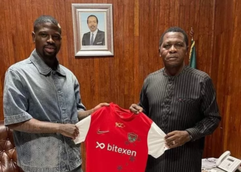 Kévin Soni reçu par Atanga Nji