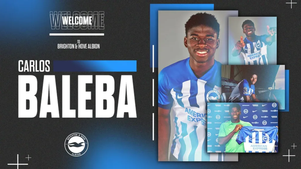 Transfert : Carlos Baleba s'engage à Brighton