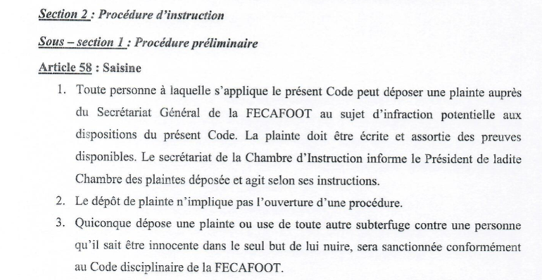 Samuel Eto'o et Code d'éthique après son élection