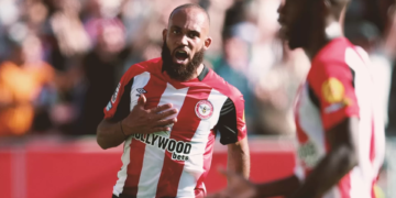 Bryan Mbeumo marque contre Bournemouth