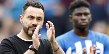 Brighton : le manager De Zerbi heureux de la prestation de Baleba