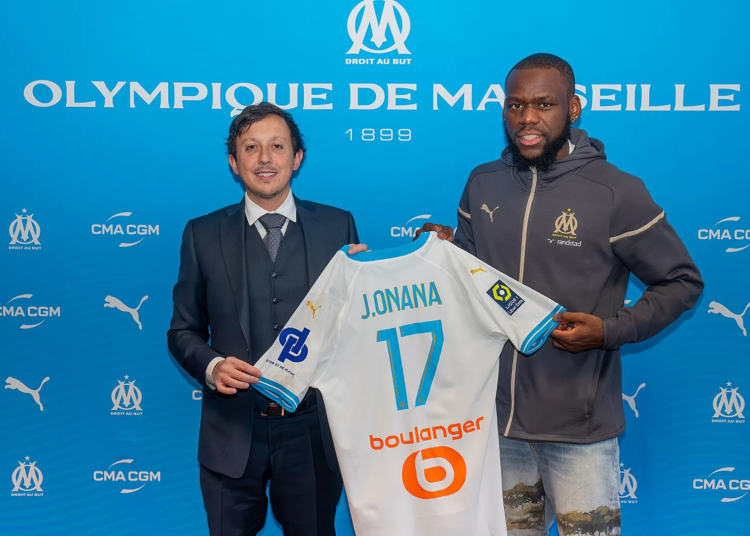 Jean Onana présenté à Olympique de Marseille