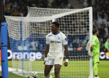 Faris Moumbagna marque son premier but avec l'OM
