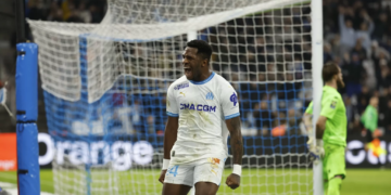 Faris Moumbagna marque son premier but avec l'OM