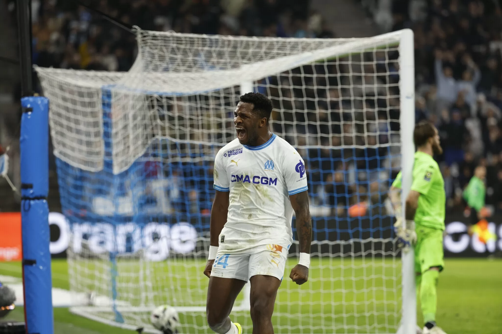 Faris Moumbagna marque son premier but avec l'OM